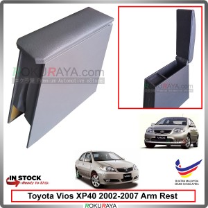 Toyota Vios XP40 (1st Gen) 2002-2007 4' Plywood PVC Armrest Center Console Box (Grey)